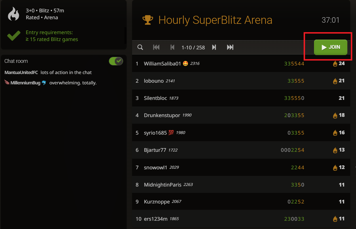  how to join lichess tournament